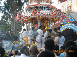Devotees make offerings for prayers