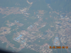 Beijing landscape from plane