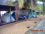 Area for children campsite and beach activities