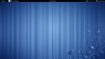 Gnome 3 desktop upon log-in on Fedora 15