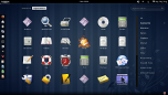 Gnome 3 desktop when clicked applications button on Fedora 15